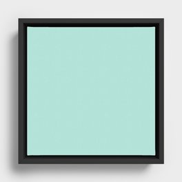 Aquatic Tint Blue Framed Canvas