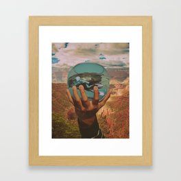 Desert Diver Framed Art Print