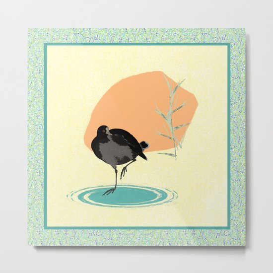 Moor hen Metal Print