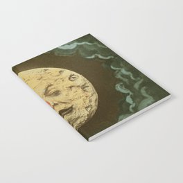 The Man in the Moon from 'A Trip to the Moon' 1902 Colorized  Notebook