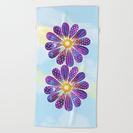 Happy Go Lucky Beach Towel