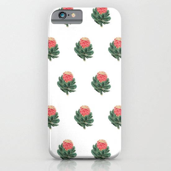 Vintage Botanical Protea Pattern iPhone & iPod Case