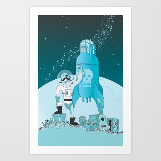 Space Pirate! Art Print