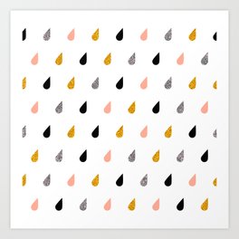 Raindrops Art Print