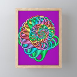 colors on violet -01- Framed Mini Art Print