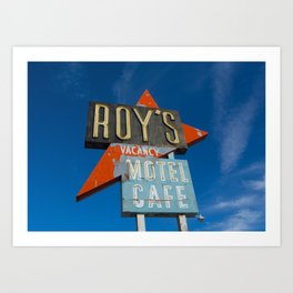 Roy's Motel & Cafe Art Print