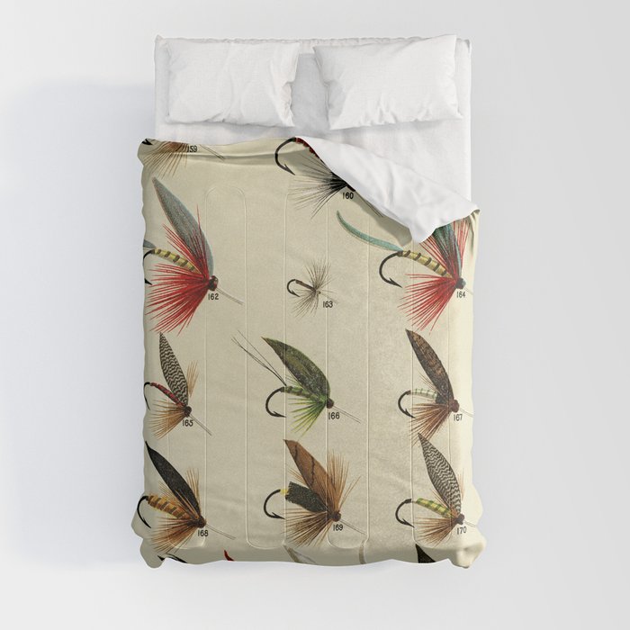 Angler Fishing Lure - Trout Fly Fishing Comforter by SFT Design