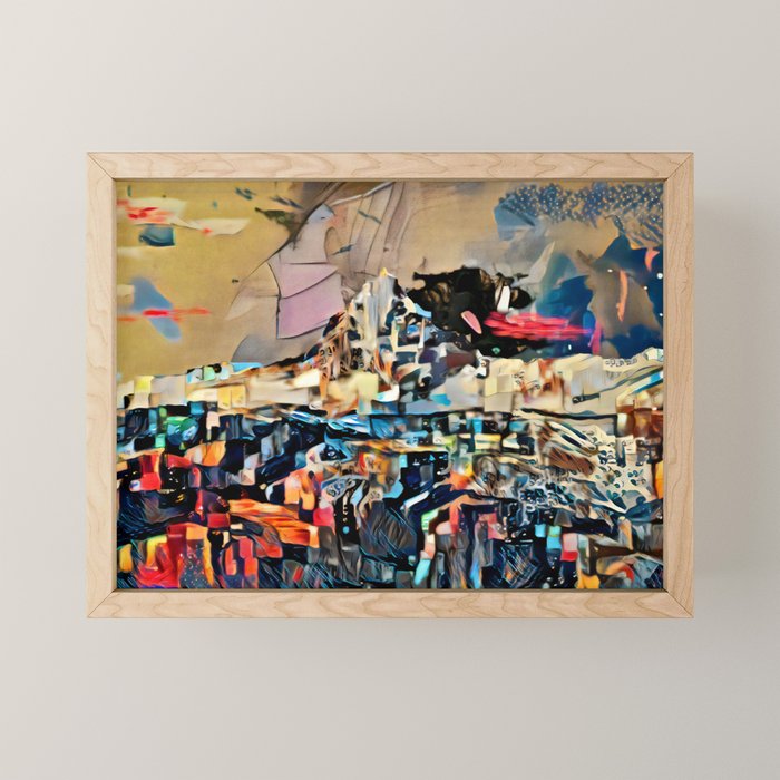 The Fantasy Mountain Inside Framed Mini Art Print By Blaisefreelance