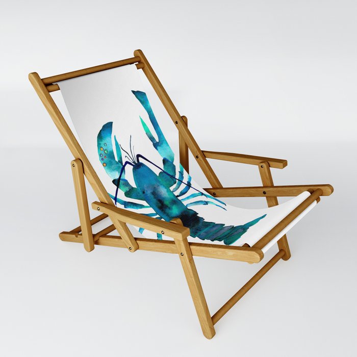 Blue Lobster Sling Chair