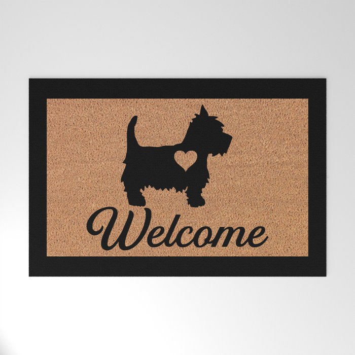 Westie doormat top