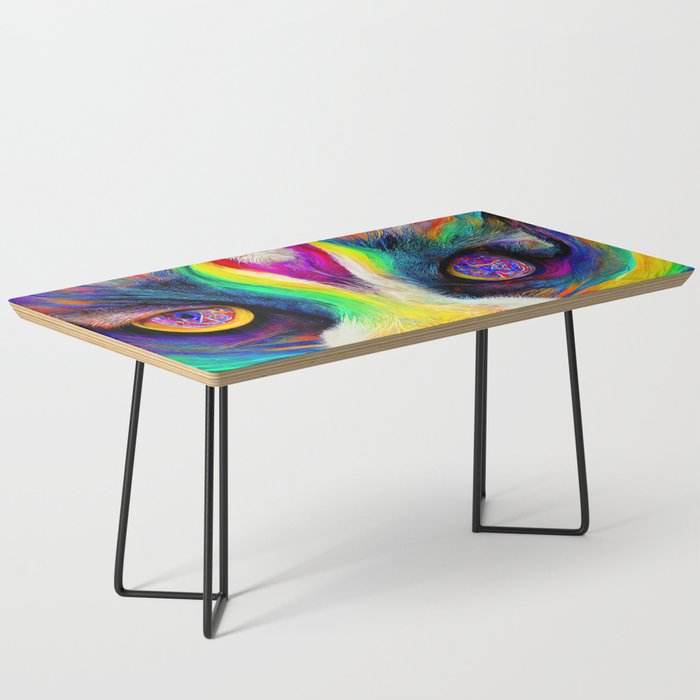 Psychedelic Cat Coffee Table
