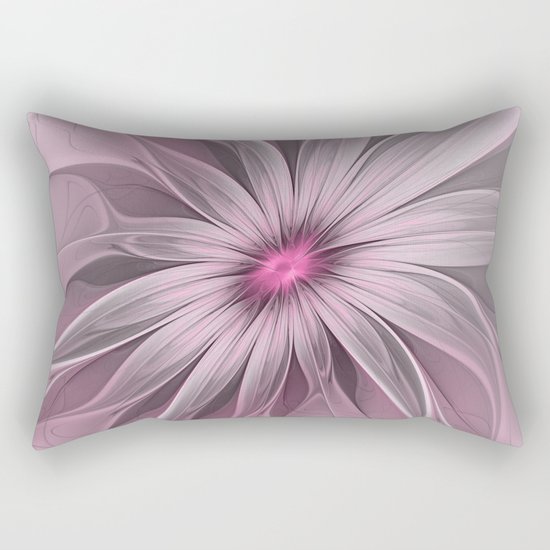 Flower waiting for a Bee Rectangular Pillow