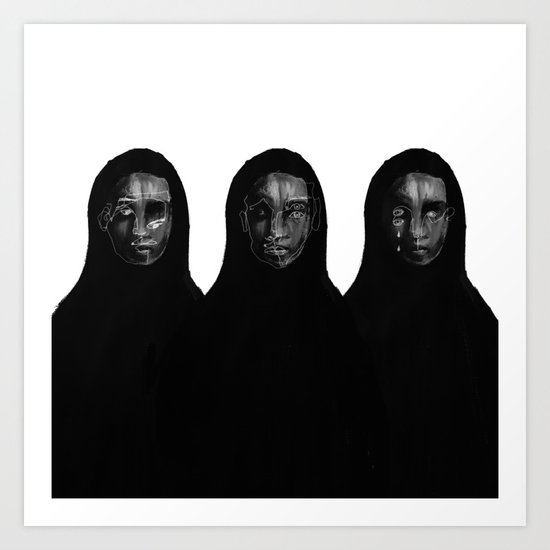 threesome Art Print