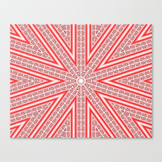 Kaleidoscope Heart Pattern Canvas Print