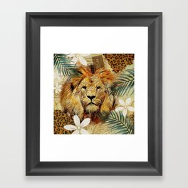 Jungle Lion Framed Art Print