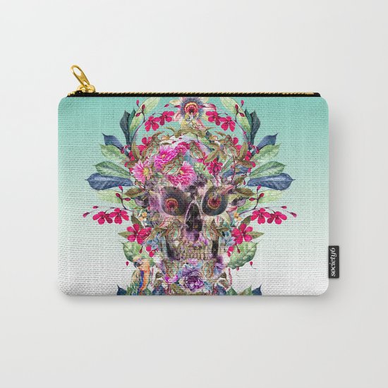 Momento Mori Floral Carry-All Pouch