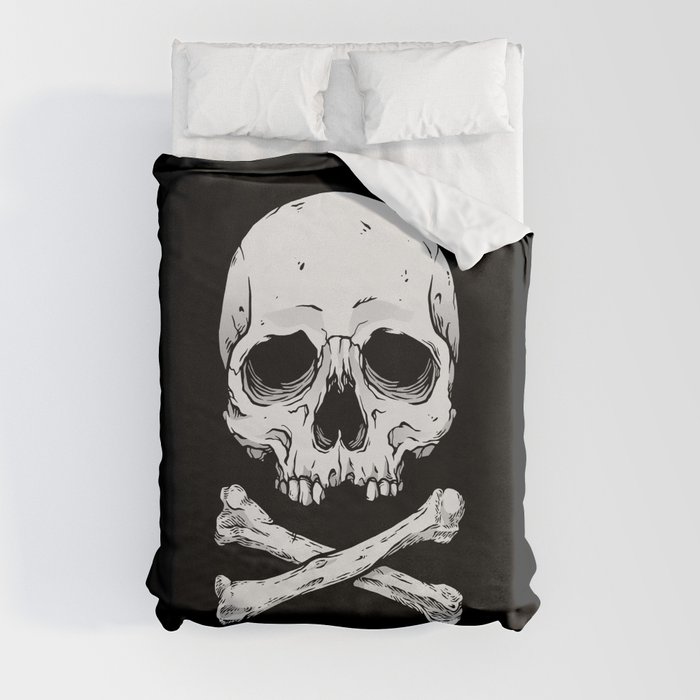Skull and Bones Duvet Cover