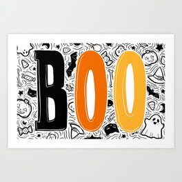 BOO - Candy Corn Variant Art Print