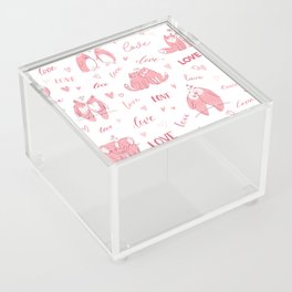 Animal Couples For Valentine's Day Animals In Love Acrylic Box