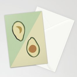 Split avocados Stationery Cards