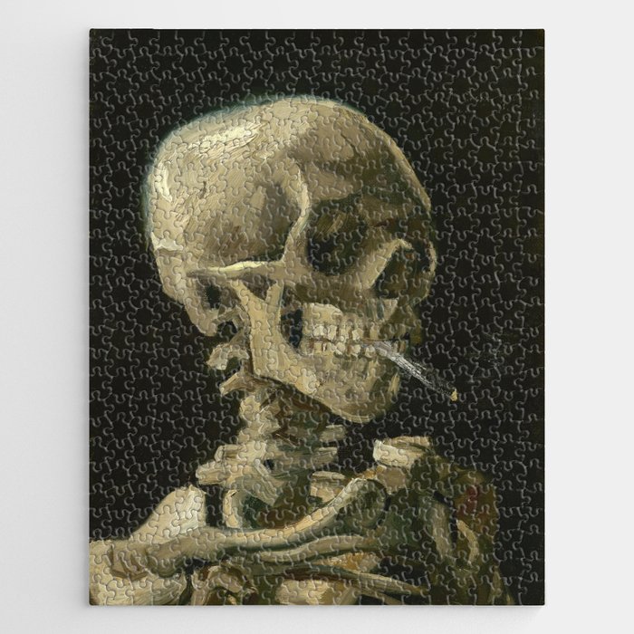 Vincent Van Gogh - Skull with Burning Cigarette Jigsaw Puzzle