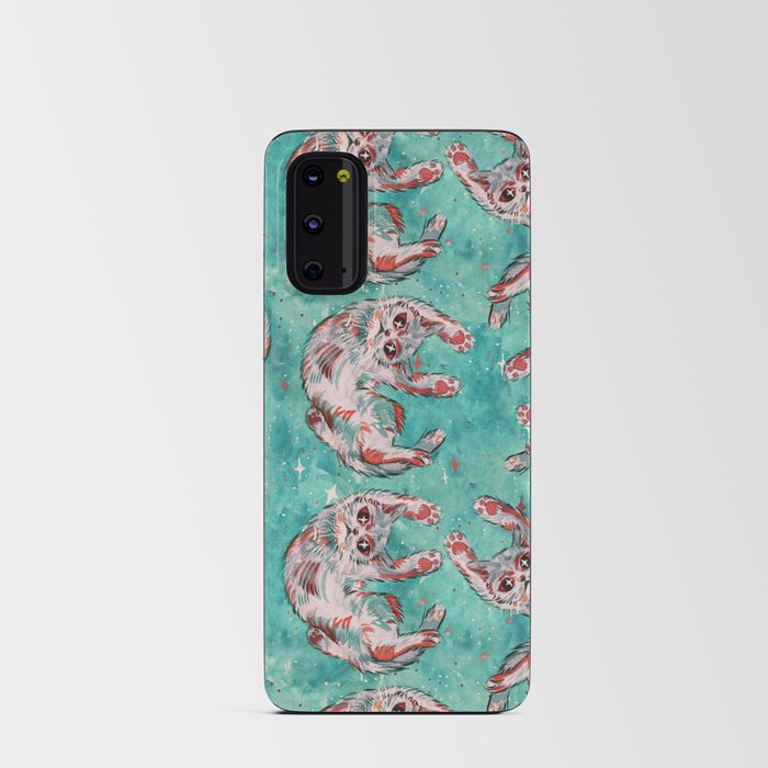 space funky cat Android Card Case