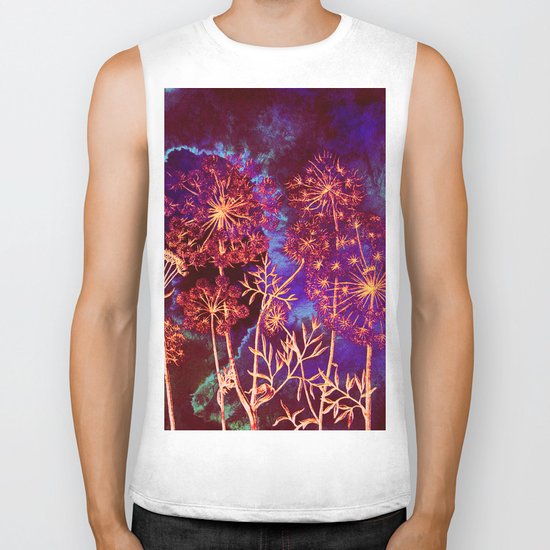 dandelions in the storm Biker Tank