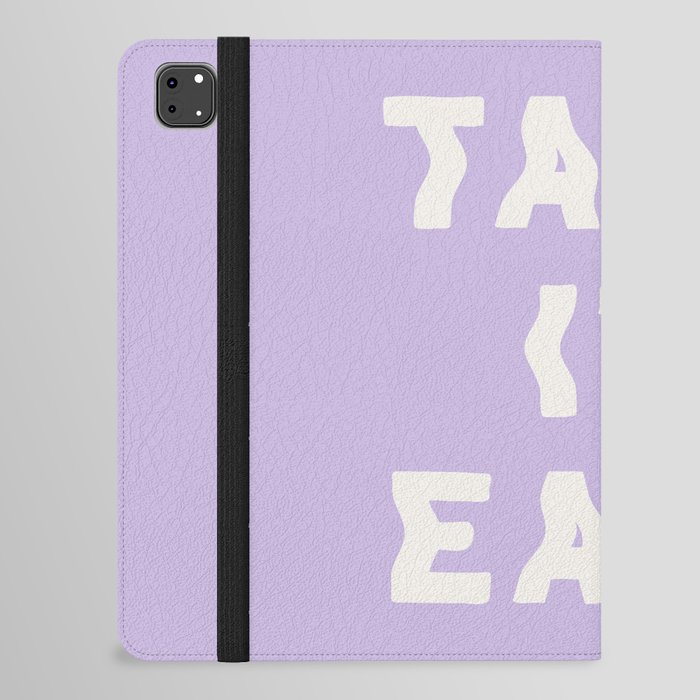 Take It Easy Lavender iPad Folio Case