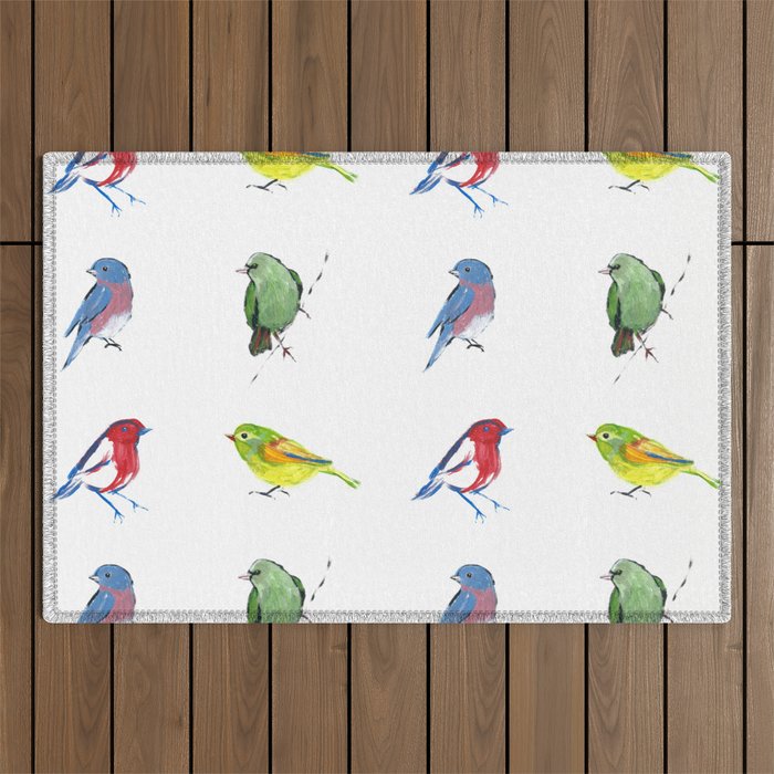 Four Birds Outdoor Rug