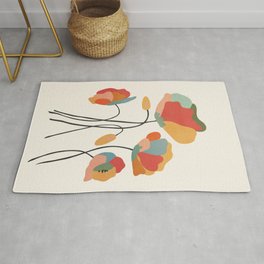 Colorful Flowers Rug