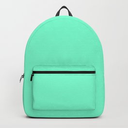 Aquamarine #7FFFD4 Backpack