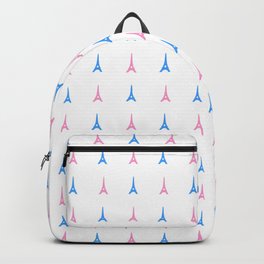 Eiffel tower 4 - blue and pink Backpack