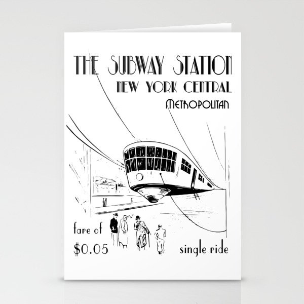 The Subway Station Stationery Cards