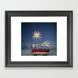 all aboard Framed Art Print