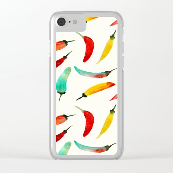 Hot chili peppers Clear iPhone Case