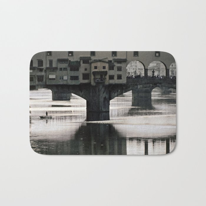 Ponte Vecchio {bw Bath Mat