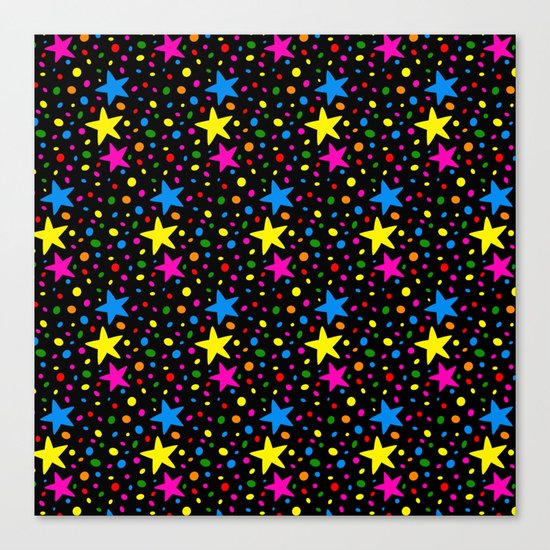 Colorful Stars Canvas Print