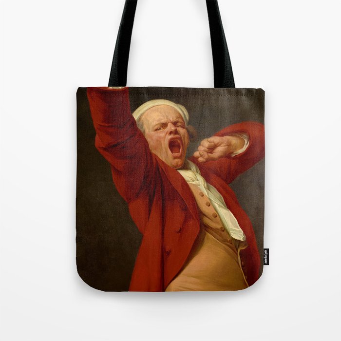 Self-Portrait, Yawning, 1783 by Joseph Ducreux Tote Bag