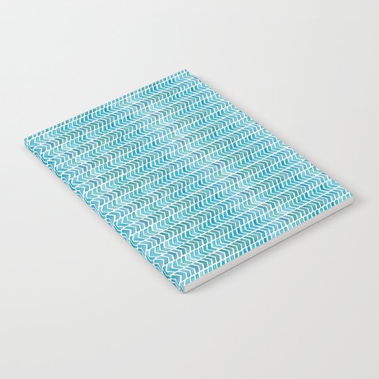 Light Blue Aztec Chevrons. Notebook