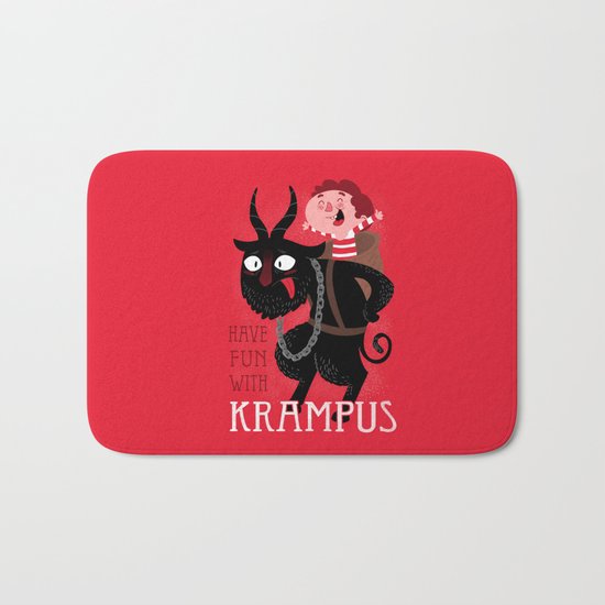 Have fun with Krampus Bath Mat