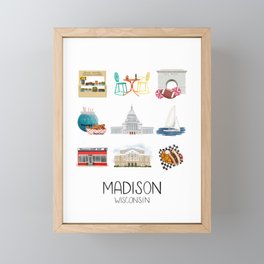 Madison Wisconsin Framed Mini Art Print