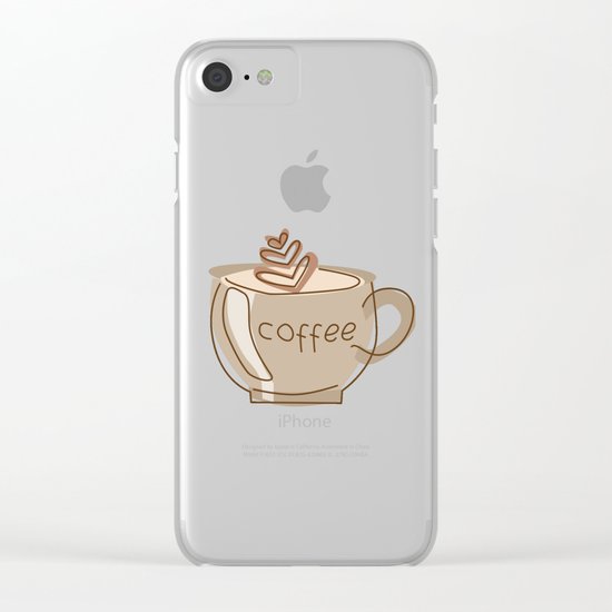 Coffee Clear iPhone Case