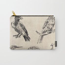 Bird vintage sketches 2 Carry-All Pouch
