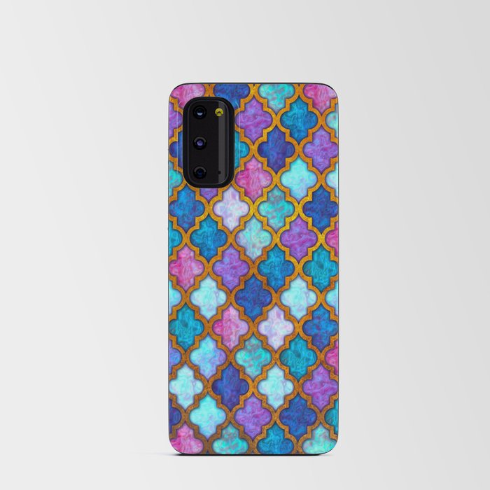 Moroccan tile iridescent pattern Android Card Case