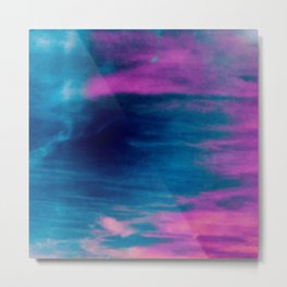 Afterglow Calm Colorful Sky Atmosphere Metal Print | Pop Art, Watercolor, Pattern, Throwblanket, Colorful, Atmosphere, Digital, Actylic, Graphicdesign, Sky 