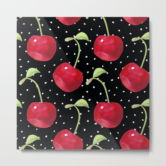Cherry pattern III Metal Print