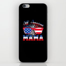 All american Mama US flag 4th of July iPhone Skin