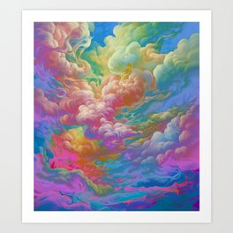 Celestial Clouds Art Print