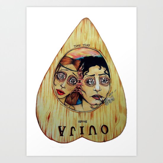 Ouija Board (local band Tiny Tiny) Art Print