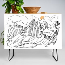 Snowpatch and the Col :: Bugaboos Credenza